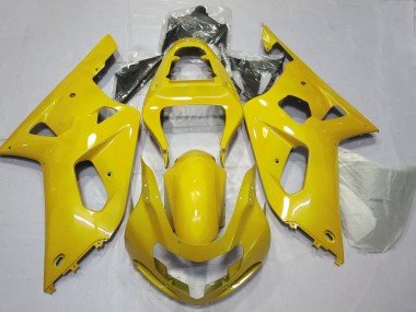 2001-2003 Yellow Suzuki GSXR 600 / GSXR 750 Motorcycle Fairings