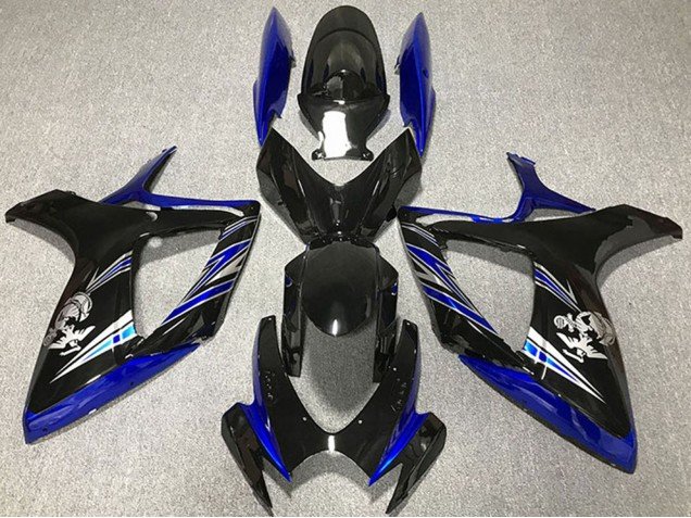 2006-2007 Blue Glossy Black Suzuki GSXR 600 / GSXR 750 Motorcycle Fairing