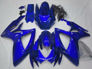 2006-2007 Glossy Blue Plain Suzuki GSXR 600 / GSXR 750 Motorcycle Fairings