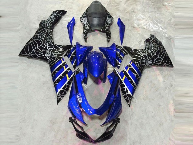 2011-2024 Blue Black Spider Suzuki GSXR 600 / GSXR 750 Motorcycle Fairings