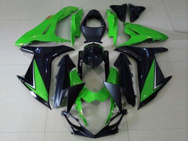 2011-2024 Green Glossy Black Matte Black Suzuki GSXR 600 / GSXR 750 Motorcycle Fairings