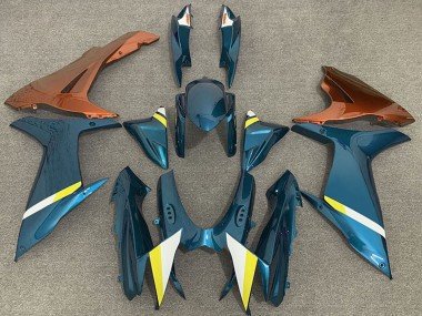 2011-2024 Light Blue Orange White Yellow Suzuki GSXR 600 / GSXR 750 Motorcycle Fairings