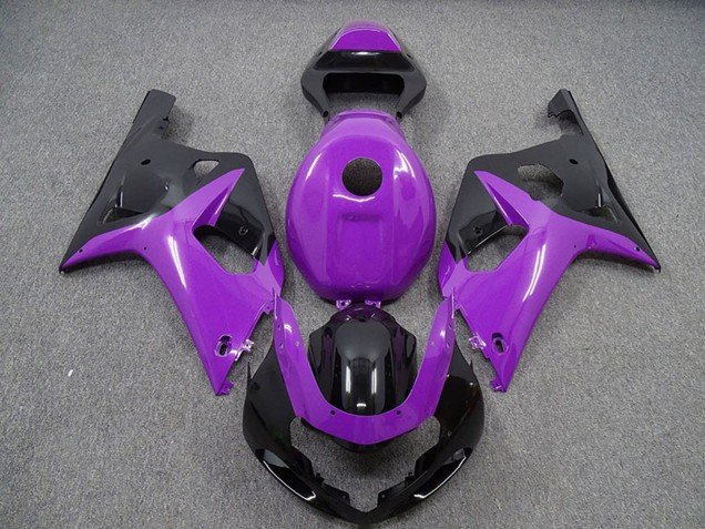2001-2003 Purple Glossy Black Suzuki GSXR 600 / GSXR 750 Motorcycle Fairings