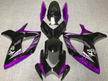 2006-2007 Purple Glossy Black Suzuki GSXR 600 / GSXR 750 Motorcycle Fairing