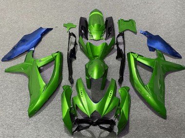 2008-2010 Green Blue Suzuki GSXR 600 / GSXR 750 Motorcycle Fairings