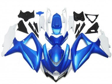 2008-2010 White Light Blue Suzuki GSXR 600 / GSXR 750 Motorcycle Fairings