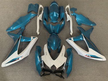 2008-2010 White Light Blue OEM Style Suzuki GSXR 600 / GSXR 750 Motorcycle Fairings