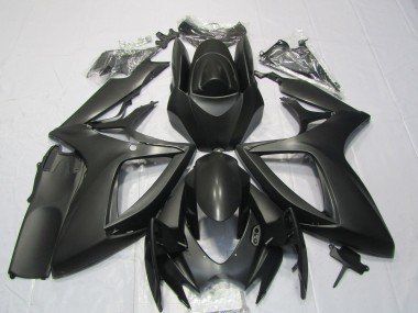 2006-2007 Matte Black Suzuki GSXR 600 / GSXR 750 Motorcycle Fairings