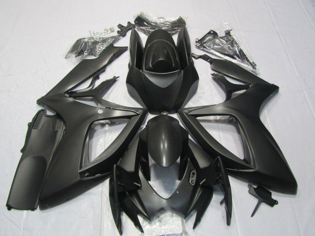 2006-2007 Matte Black Suzuki GSXR 600 / GSXR 750 Motorcycle Fairings