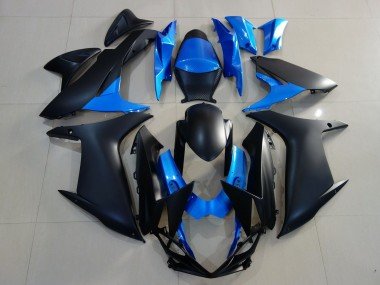 2011-2024 Blue Matte Black Suzuki GSXR 600 / GSXR 750 Motorcycle Fairings