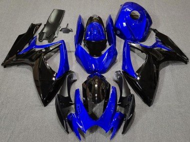 2006-2007 Blue Glossy Black Suzuki GSXR 600 / GSXR 750 Motorcycle Fairings