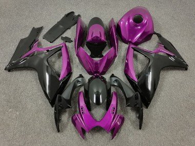 2006-2007 Purple Black Suzuki GSXR 600 / GSXR 750 Motorcycle Fairings