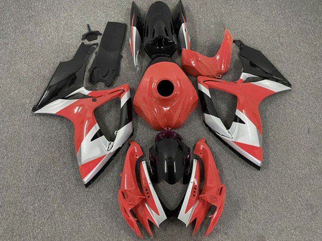 2006-2007 Red Silver Black Suzuki GSXR 600 / GSXR 750 Motorcycle Fairings