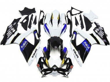 2008-2010 White Blue Yellow Black Viru Suzuki GSXR 600 / GSXR 750 Motorcycle Fairings