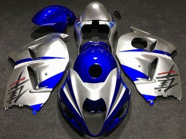 1997-2007 Silver Blue Suzuki GSXR 1300 Motorcycle Fairings