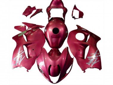 1997-2007 Glossy Red Silver Logo Suzuki GSXR 1300 Motorcycle Fairings