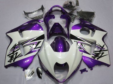 1997-2007 Glossy White Purple Suzuki GSXR 1300 Motorcycle Fairings