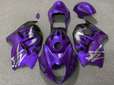1997-2007 Purple and Black Suzuki GSXR 1300 Motorcycle Fairings