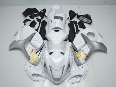 2008-2020 White Silver Yellow Suzuki GSXR 1300 Motorcycle Fairings