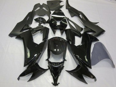 2008-2010 Glossy Black Matte Black Kawasaki ZX10R Motorcycle Fairings