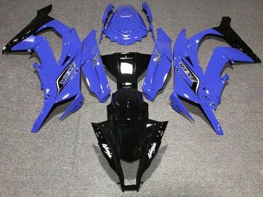 2011-2015 Blue Glossy Black Kawasaki ZX10R Motorcycle Fairings