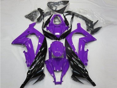 2011-2015 Purple Glossy Black Kawasaki ZX10R Motorcycle Fairings