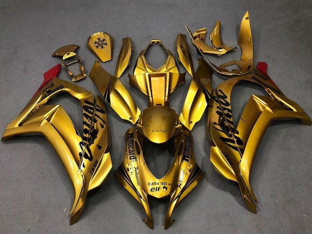 2016-2019 Gold Black Red Kawasaki ZX10R Motorcycle Fairings