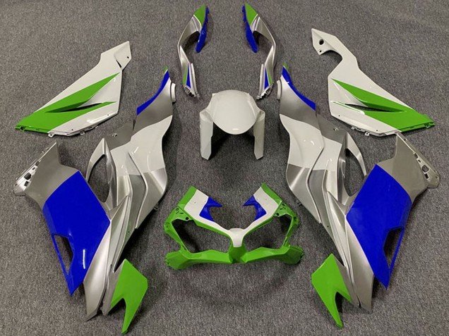 2019-2023 White Silver Green Blue Kawasaki ZX6R Motorcycle Fairings