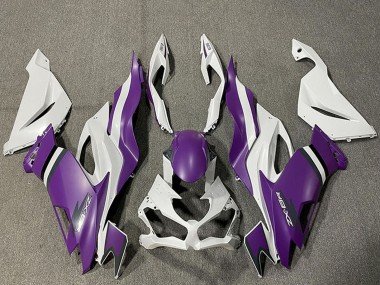 2019-2023 White Purple Kawasaki ZX6R Motorcycle Fairings