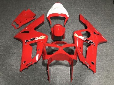 2003-2004 Red 636 Kawasaki ZX6R Motorcycle Fairings