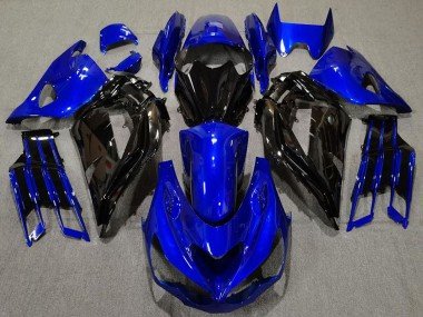 2012-2024 Blue Glossy Black Kawasaki ZX14R ZZR 1400 Motorcycle Fairing
