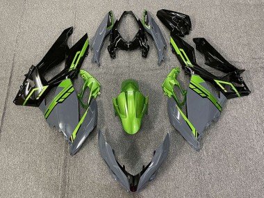 2018-2024 Green Nardo Grey Glossy Black Kawasaki Ninja 400 Motorcycle Fairings