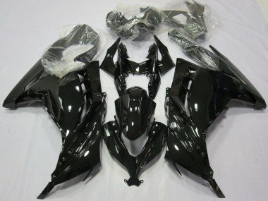 2013-2018 Glossy Black Kawasaki Ninja 300 Motorcycle Fairings