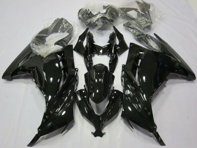 2013-2018 Glossy Black Kawasaki Ninja 300 Motorcycle Fairings