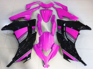 2013-2018 Hot Pink Black Kawasaki Ninja 300 Motorcycle Fairings