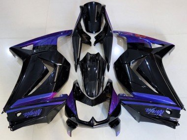2008-2012 Blue Glossy Black Kawasaki Ninja 250 Motorcycle Fairings