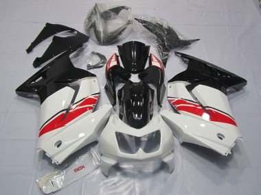 2008-2012 White Red Glossy Black Yama Style Kawasaki Ninja 250 Motorcycle Fairings