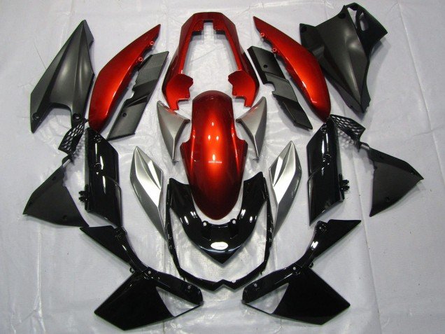 2010-2013 Red Silver Glossy Black Kawasaki Z1000 Motorcycle Fairings