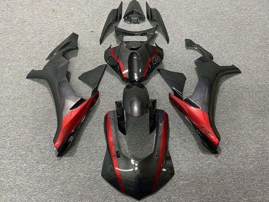 2015-2019 Carbon Fiber Style Red Yamaha R1 Motorcycle Fairings