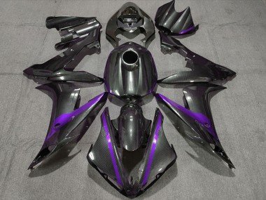 2004-2006 Carbon Fiber Style Purple Yamaha R1 Motorcycle Fairings