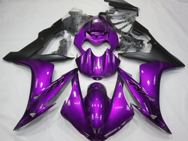 2004-2006 Purple Matte Black Yamaha R1 Motorcycle Fairings