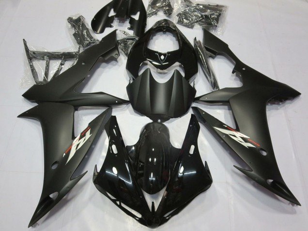 2004-2006 Glossy Black Matte Black Yamaha R1 Motorcycle Fairing