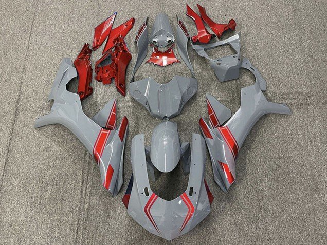 2015-2019 Nardo Grey Red Yamaha R1 Motorcycle Fairings