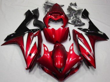 2007-2008 Red White Black Yamaha R1 Motorcycle Fairings