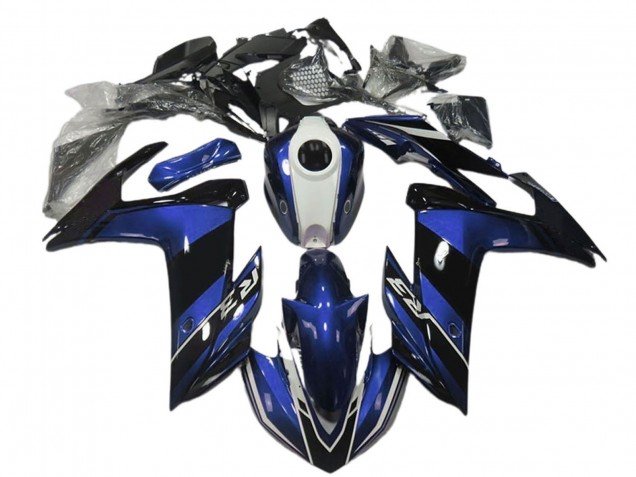 2015-2018 Blue White Glossy Black Yamaha R3 Motorcycle Fairings