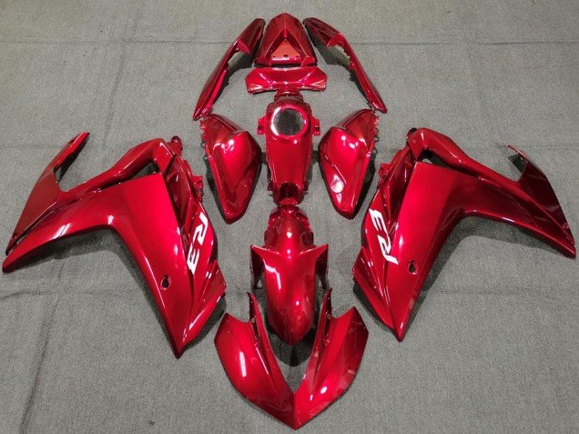 2015-2018 Glossy Red Yamaha R3 Motorcycle Fairings
