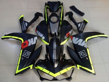 2015-2018 Yellow Grey Matte Black Star Yamaha R3 Motorcycle Fairings