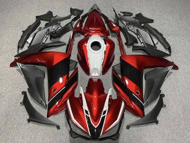 2015-2018 Red White Glossy Black Yamaha R3 Motorcycle Fairings