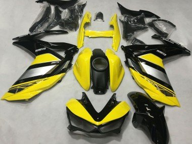 2015-2018 Yellow Silver Glossy Black Yamaha R3 Motorcycle Fairings