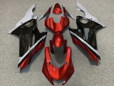 2017-2023 Grey Red Glossy Black Yamaha R6 Motorcycle Fairings